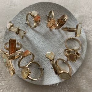 Free People gold rings